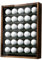 Golf Ball Display Case with 6 Sturdy Metal Shelves, Wooden Frame with Slide Acrylic Door, Holds 30 Golf Balls, 11x14 Inch Wall Mounted Golf Ball Storage Organizer - MK743A