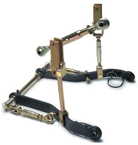 3-Point Linkage Kit Complete CAT 1 Rear Kit 600mm Extra Long Arms - Compact Tractor Garden Tractor