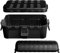 【2er Set】RESTMO große wasserdichte Kabelbox für den Außenbereich(32x22x13cm), gebündelt mit eine outdoor Kabelbox wasserdicht(29x11x7,5cm) für Verlängerungskabel, Schukostecker, Schwarz