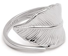 SINGULARU - Ringe Hoja - Ringe aus Edelstahl oder Edelstahl mit 18Kt Vergoldung - Verstellbarer Ring mit Blattmotiv - Einheitsgröße - Verschiedene Ausführungen - Schmuck für Damen