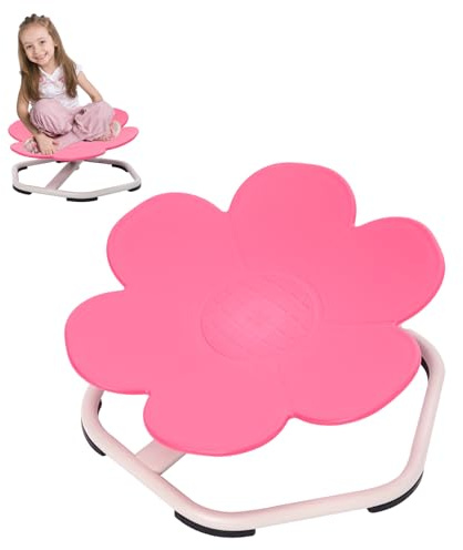 Siairo Sedia Sensory per bambini per sedersi e girare, sedia spun, seduta per allenamento sensoriale, girevole per bambini, sedia girevole per autismo (rosa)