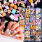 3D Mix Assorted Color Nail Charms Acrylic Multi Cute Nail Art Charms Hollow Candy Jewelry Nail Supplies for Nail Art Design DIY Crafts Accessories
