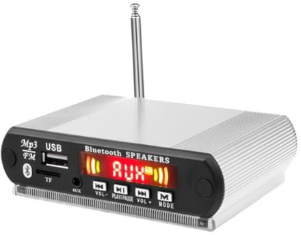 Doxiuyo Scheda Decodificatore Lettore MP3 Bluetooth con Radio FM, USB, Supporto TF, Audio Wireless e Chiamate in Vivavoce, B