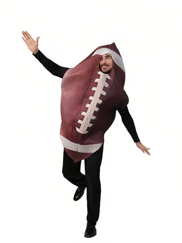 ZBH1985 American Football Kostüm für Erwachsene | Polyester | atmungsaktiv leicht | lustiges Outfit für Halloween Karneval Sportpartys