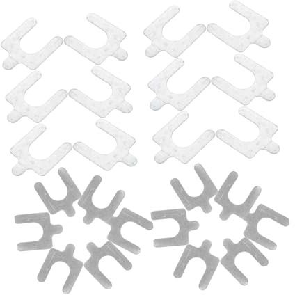 Alipis 50 Stück -ausrichtungsdichtung Auto Zubehör Bettrahmenhardware Einspritzdüsen-Tuning-Shim-kit Passend Möbeldichtungen Scheiben Für Radausrichtungen Silver Stahlblech