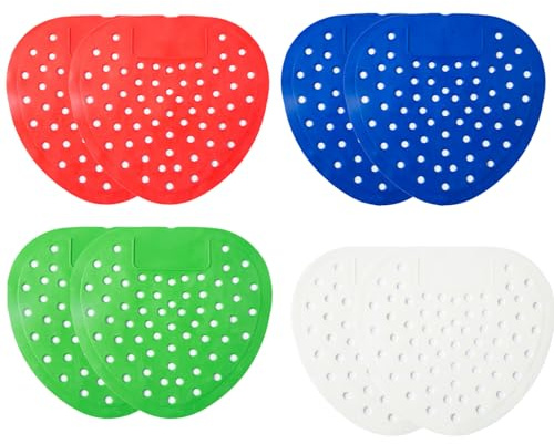 Hinapan Lot de 8 tamis parfumés pour urinoir avec protection anti-éclaboussures et design anti-colmatage pour hôtels, bureaux, toilettes