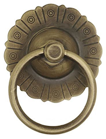 ITTRUH Vintage-Klopfer, antiker Blumen-förmiger Türgriff aus Holz for die Haustür
