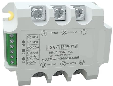 Dreiphasiges Wechselspannungsregelungsmodul RS485-Kommunikation Modbus-RTU/Analog-Thyristor-Dimm-Leistungsregler(40A 10KW,15cm)