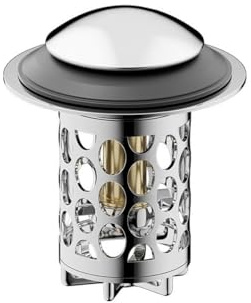 INF Universal Pop-Up Waschbeckenfilter mit Anti-Geruchsfunktion - Passend für 33-40mm Abflusslöcher