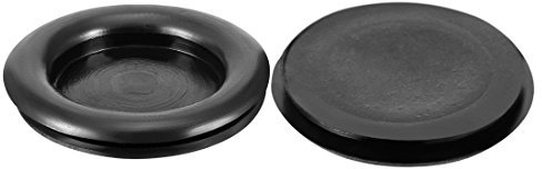 sourcing map 10 Stück Kabeldurchführung Gummi Drahtschutz Ölbeständig Gummistopfen Set Gummitüllen für Kabel Draht Elektroinstallation Kabelkanal Auto Boot 30mm Montagedurchmesser Schwarz