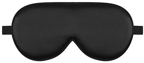 Alaska Bear Mulberry Silk Sleep Mask, Cool and Smooth (Original Black)