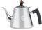 Samfox Tetera de la Estufa, Samfox 1.2L Capacidad Acero Inoxidable Tetera de la Estufa Té Cafetera Hervidor de Agua Mango de Silicona Resistente al Calor(Pulido)
