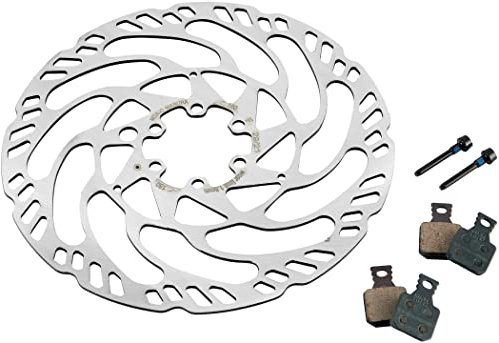 Magura Unisex – 525150001 Erwachsene Bremsscheibe Brems, silber/grün, Ø 180 mm