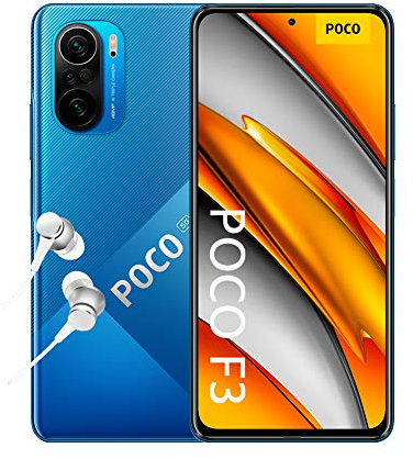 Xiaomi F3 5G Smartphone ohne Vertrag + Kopfhörer (16,94cm (6,67) AMOLED Display 120Hz, 8GB+256GB Speicher, 48MP Quad-Rückkamera, 20MP Frontkamera, Dual-SIM, Android 11) Blau