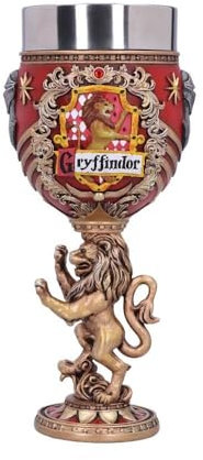 Nemesis Now House Collectable Goblet Harry Potter Gryffindor Hogwarts-Haus-Kelch zum Sammeln, Kunstharz, Rot/Goldfarben, 1 Stück (1er Pack)