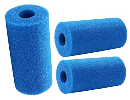 NBKY Lot de 3 filtres de piscine en mousse pour H/A/S1/I/II/VI/D/VII/B Type réutilisable et lavable Compatible avec les cartouches à jet d'air 3 type B