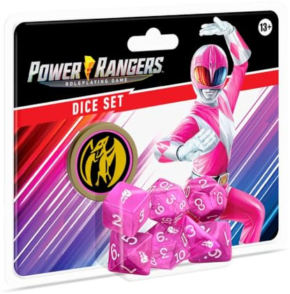Renegade Game Studios Power Rangers RPG Dice Set Pink