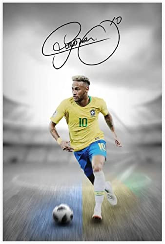 5d Diamond Painting Diamant Bilder FüR Erwachsene Und Kinder Fußballspieler Neymar Jr. Sports Poster DIY Kreuzstich Arts Craft Kristall Strass Stickerei 11.8x15.7(30x40cm) Kein Rahmen