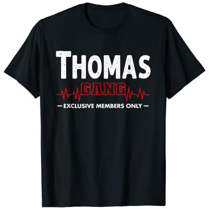 Team Thomas Nachname Lifetime Mitglied Thomas Familienname T-Shirt
