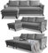 MIUFORM Ecksofa mit Schlaffunktion und Bettkasten | Charming Charlie | Wohnlandschaft Mit Schlaffunktion Couch Schlafcouch Wohnzimmer Gästezimmer | Holzlfüße Boho-Stil (Grau, Links ausgerichtet)