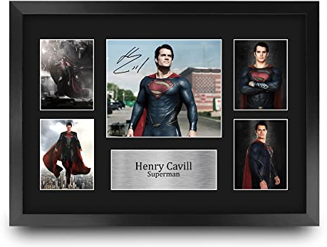 HWC Trading - A3 Henry Cavill Superman Wandbild - Gerahmt