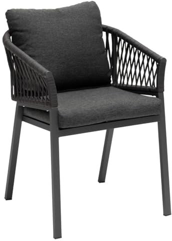 Hespéride - Lot de 2 Fauteuils de Jardin Oriengo Anthracite & Graphite