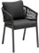 Hespéride - Lot de 2 Fauteuils de Jardin Oriengo Anthracite & Graphite