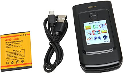 Téléphone Portable à Rabat avec Gros Bouton pour Senior, écran Tactile 2,4 Pouces 2G (Noir)