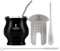 Yerba Mate Tasse – Mate Kürbis-Set beinhaltet doppelwandige Edelstahl-Teetasse, Teeformer-Set, Bombilla-Strohhalme, Reinigungsbürste
