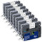 8x XemaX Schriftband Kompatibel für Brother P-touch Bänder 12mm TZe-231 Brother 0,47'' Tape Cassette für Brother PT-1010 H105 H100LB D600 1000 P300BT H100R D400 E100 H110 Cube Plus, Schwarz auf Weiß