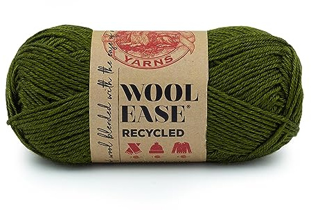 Lion Brand Yarn Wool-Ease Recycled Yarn, 1 Pack, Olive
