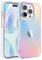 Yiyahu for iPhone 15 Pro Case, Coloful Translucent Matte for iPhone 15 Pro Phone Cover for Women, Girls, Cute Shockproof Phone Case for iPhone 15 Pro 6.1'' 2023, Iridescent