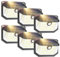 Lenlun Outdoor Lights, IP65 Waterproof Solar Garden Lights, 230 LED Motion Sensor Lights, 3 Modes PIR Wall Lights for Outside Front Door Patio Fence Yard (6 Pack)