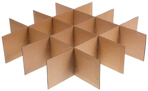NUOBESTY Kasten Kartontrennwände Trennwand Für Kartons Zellteiler Aus Verpackungskartons Für Den Umzug Gewellte Glastrenner-sets Für Den Umzug Pappschachtel Teilt Versandkarton Papier