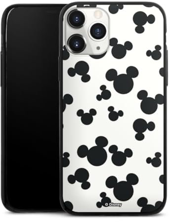 Slim Case extra dünn kompatibel mit Apple iPhone 11 Pro Silikon Handyhülle schwarz Hülle Mickey Mouse Offizielles Lizenzprodukt Disney