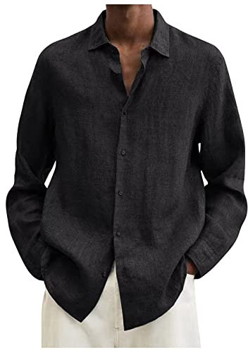 SHZFGUI Chemise sans Repassage Homme Chemise Bouton De Manchette Chemise Blanche Homme Chemise Travail Homme Chemise Homme Rose T Shirt Personnalisé Chemise Fluo Homme Chemise Homme Noir 3XL