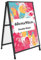 HUAZI A Frame Sidewalk Sign 60×90cm Double Sided Sandwich Board Sign Heavy Duty for Outdoor Use Includes 2 Anti-Glare Covers and Corrugated Boards Ideal for Advertising Promotions and Events