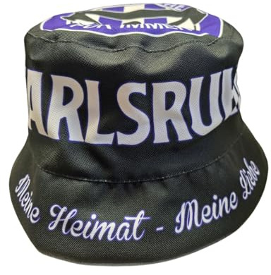 Wallitschek Fischerhut Karlsruhe V (hochwertige Qualität), Fanhut, Sonnenhut, Anglerhut, Mütze, Bucket hat, Fussball