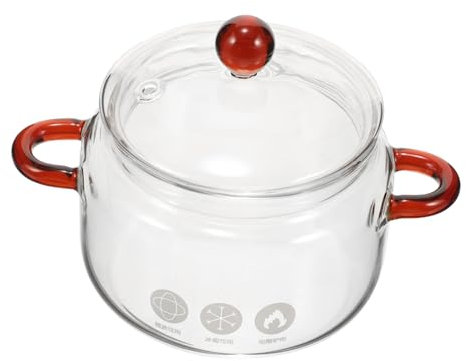 Hoement pentola multifunzionale per stufati stufato di cibo casseruola con coperchio bruciatore gas bistecchiera elettrica pentola per stufato da cucina stufato domestico Bicchiere