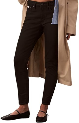 Calvin Klein Damen Jeans Hose Skinny Classic Black Mid Rise