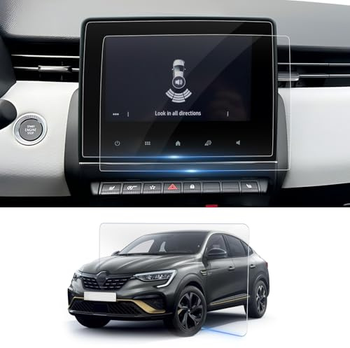 BSTW Compatibile con 2020-2024 Renault Clio 5 / Captur 2 / Zoe/Arkana Pellicola Protettiva 7 Pollici Easy Link Nano Pellicola per Navigazione 6H Antigraffio [2 Pezzi]