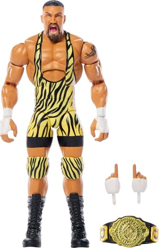 Mattel WWE Elite Actionfigur & Zubehör, Serie #119, 15,2 cm großes Sammlerstück Bron Breaker mit 25 Gelenkpunkten & austauschbaren Händen