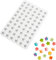 Molde Estrella Para Hornear De Silicona 60 Cavidades Molde De Chocolate Estrella Mini Molde De Silicona Con Forma De Estrella Para Fondant, Chocolate, Pasteles, Postres（17x12mm)