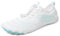 Teechodina Unisex Traillaufschuhe Herren Damen Wanderschuhe Barfußschuhe Laufschuhe Knit Sneaker Fitnessschuhe Fivefinger Zehenschuhe, A13- Weiß Blau, 39