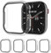 AOTUAO 4 Pezzi Cover Compatibile con Apple Watch Series 10 42mm con Vetro Temperato, iWatch Case Protettore Schermo e Protettiva Custodia per Apple Watch Series 10 42mm (4 Trasparente)