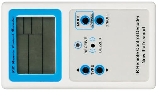 Yjcnelcr Tragbare Infrarot-Fernbedienungen, Decoder, Fernbedienungen, Kontroll-Decoder, Testen mit Lern- und Testmodi für Fernseher