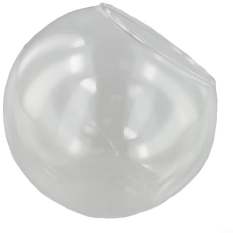 Vaso da fiori in borosilicato trasparente per piante grasse, vaso di vetro per esposizioni decorative ed eventi (B)
