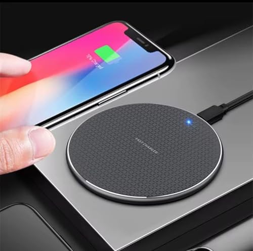 Wireless Charger, Wireless Charging Pad for iPhone 16/15/14/13/12/11 Pro/Pro Max/XS Max/XR/SE, Wireless Charging Mat Station for Samsung Galaxy S25/S22/S21S20/S10/S9/Note10/9, AirPods 2/Pro