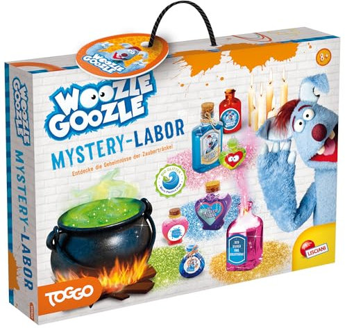 Lisciani - WOOZLE GOOZLE Mystery Lab Für Kinder Von 8–12 Jahren - Magisches Wissenschaftslabor Mit 13 Zubehörteilen - DIY Zaubertränke & Chemie-Experimente - Lernspiel Set Für Junge Forscher
