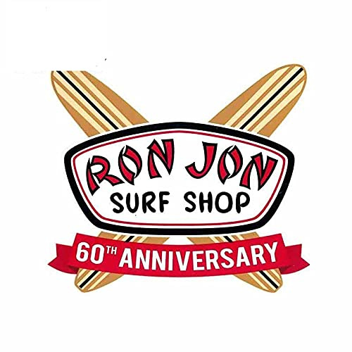 13 cm x 11,5 cm für Ron Jon Surf Shop.60th Anniversary Vinyl-Aufkleber, kreativ